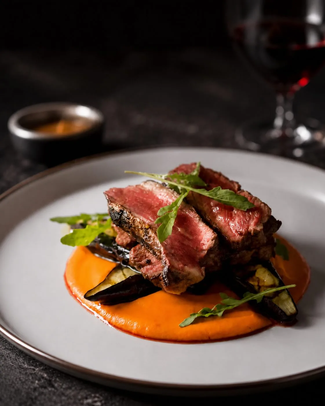 Sliced steak