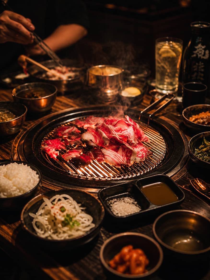 Yakiniku dinner table
